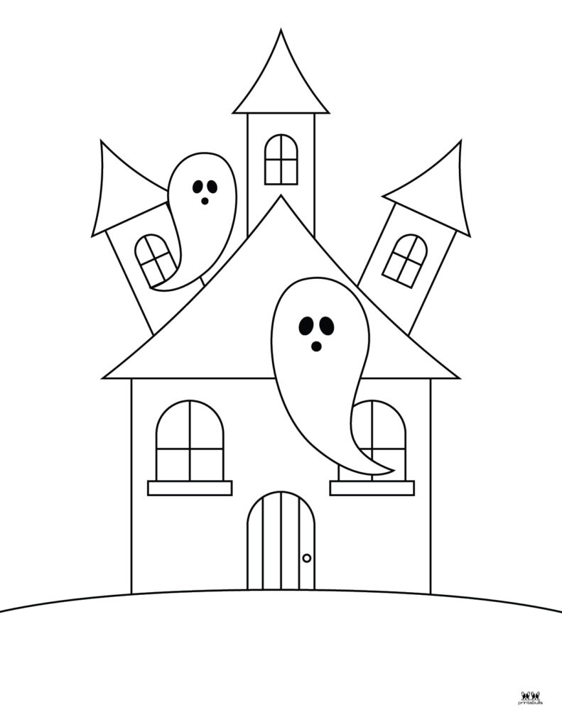 mystical spook house coloring pages jpg