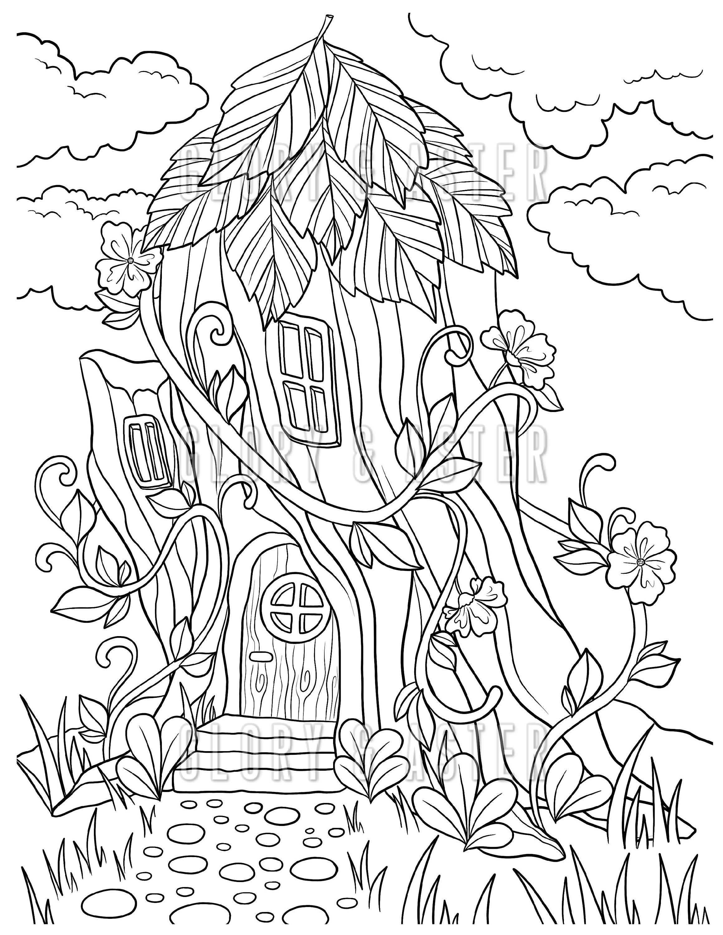 mystical spook house coloring pages jpg