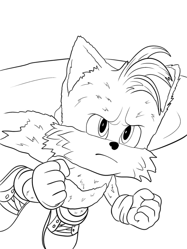 sonic and tails coloring pages printable fun jpg