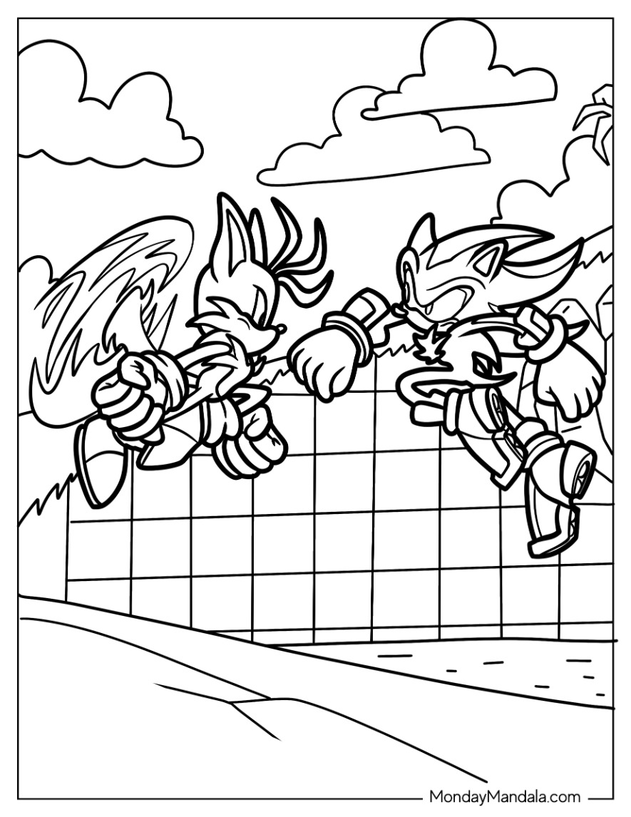 35 Sonic and Tails Coloring Pages Printable Fun 19