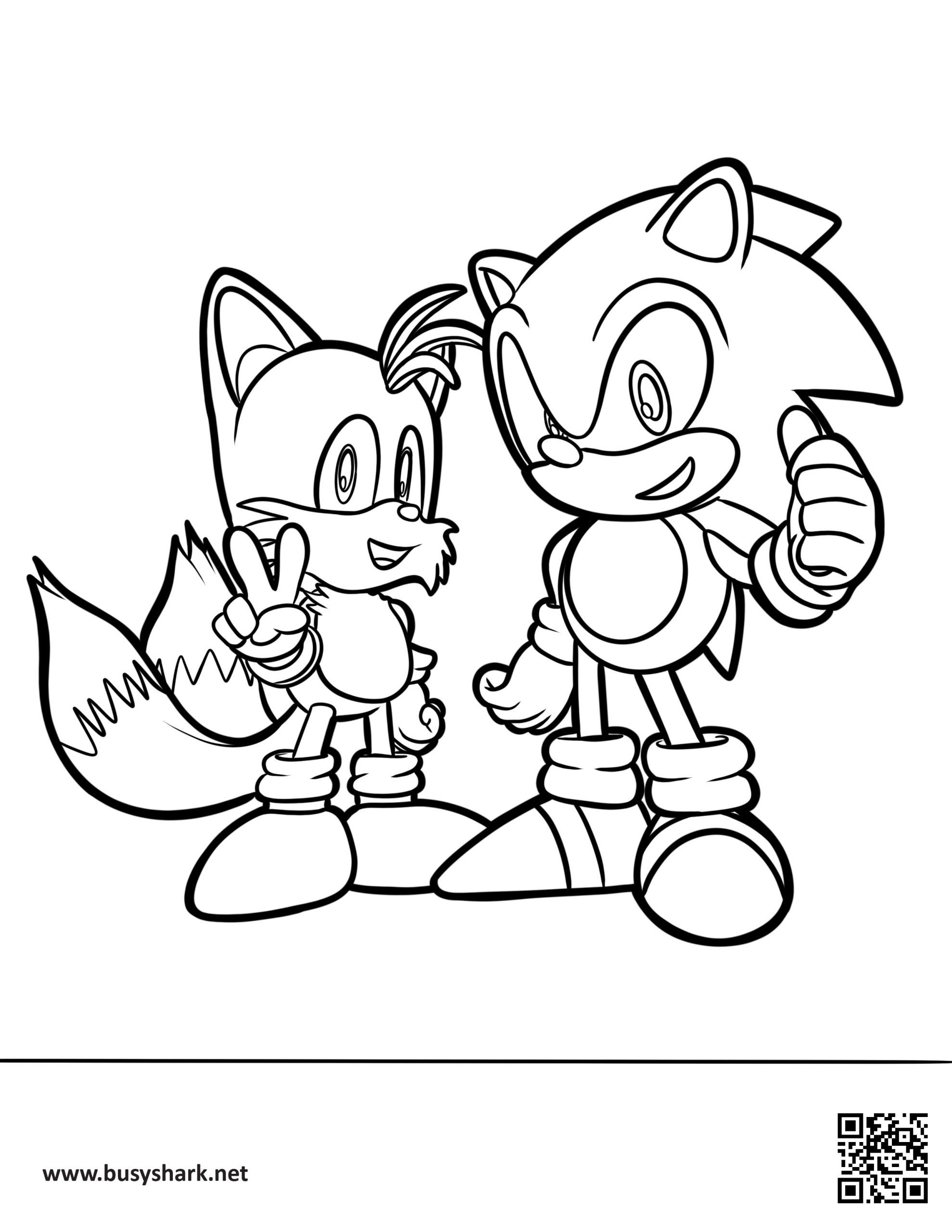 sonic and tails coloring pages printable fun jpg