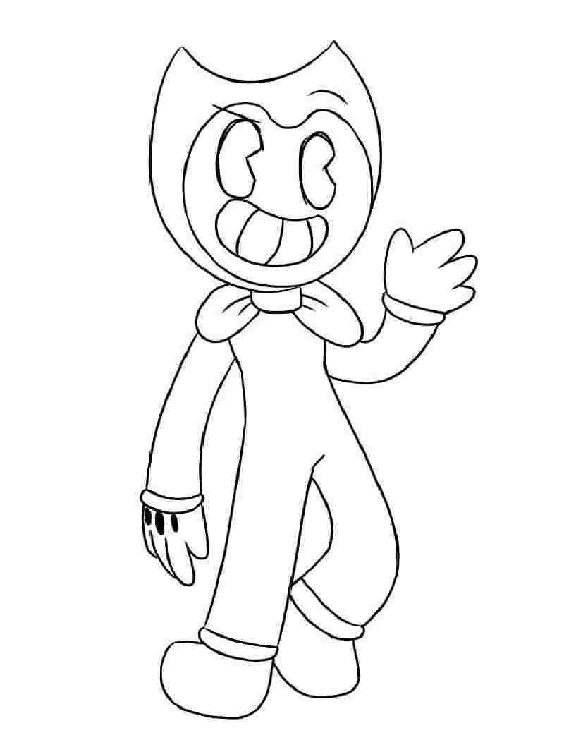 bendy coloring pages printable jpg