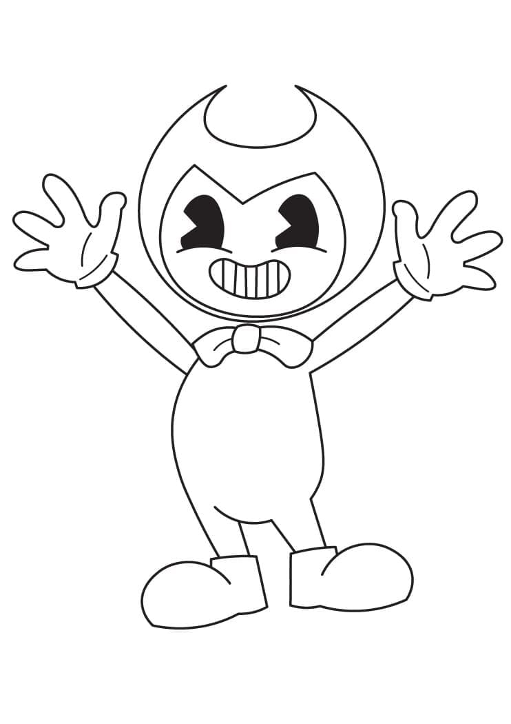 bendy coloring pages printable jpg