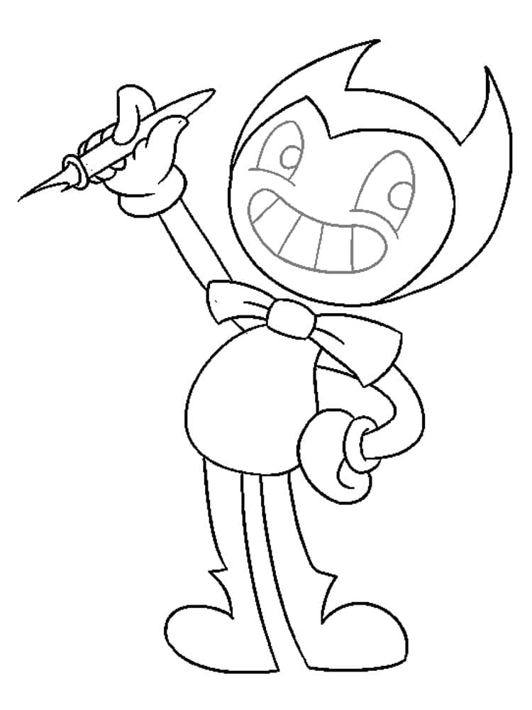 bendy coloring pages printable jpg