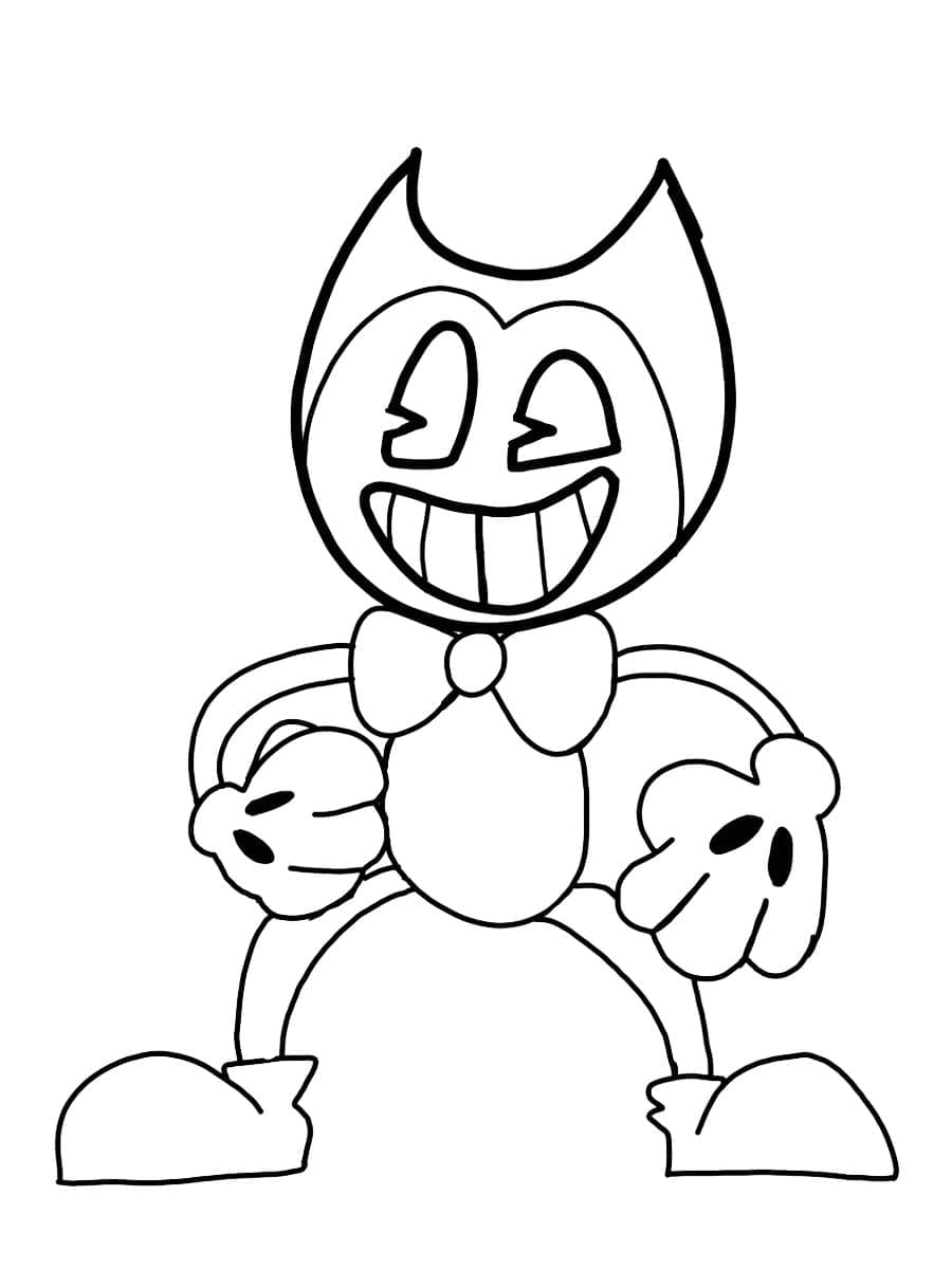 bendy coloring pages printable jpg