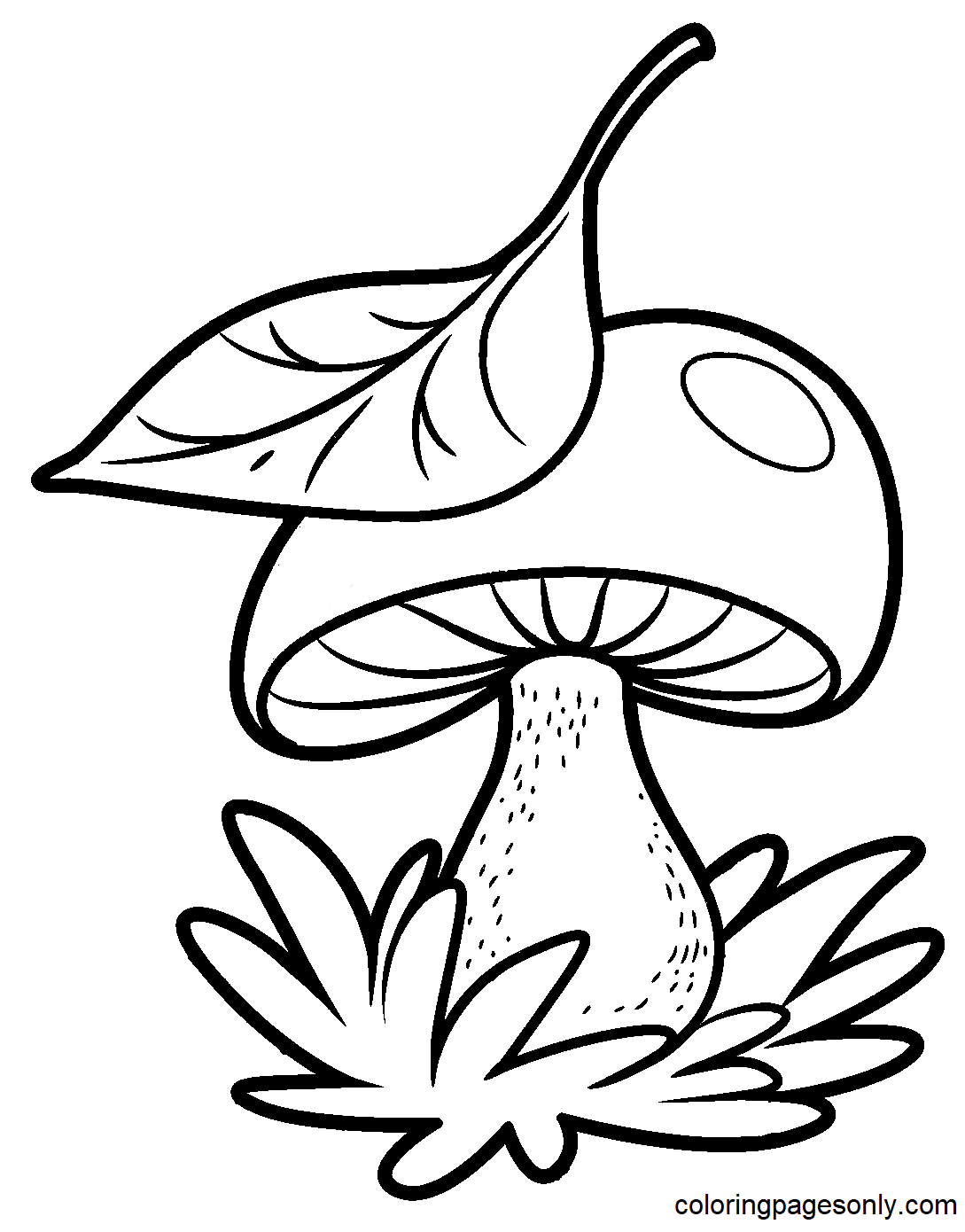 36 Whimsical Mushroom Coloring Pages Printable 20