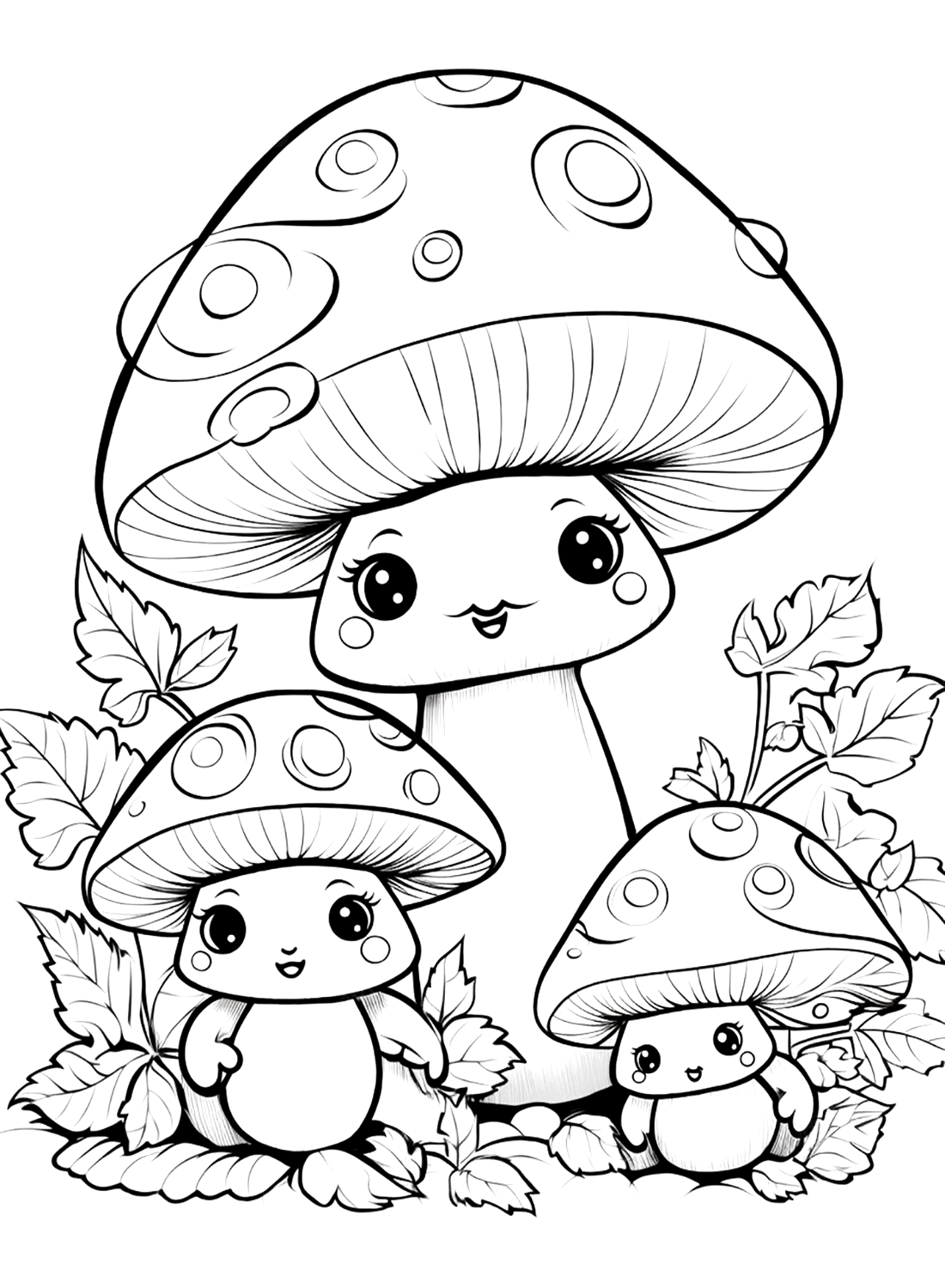 whimsical mushroom coloring pages printable jpg