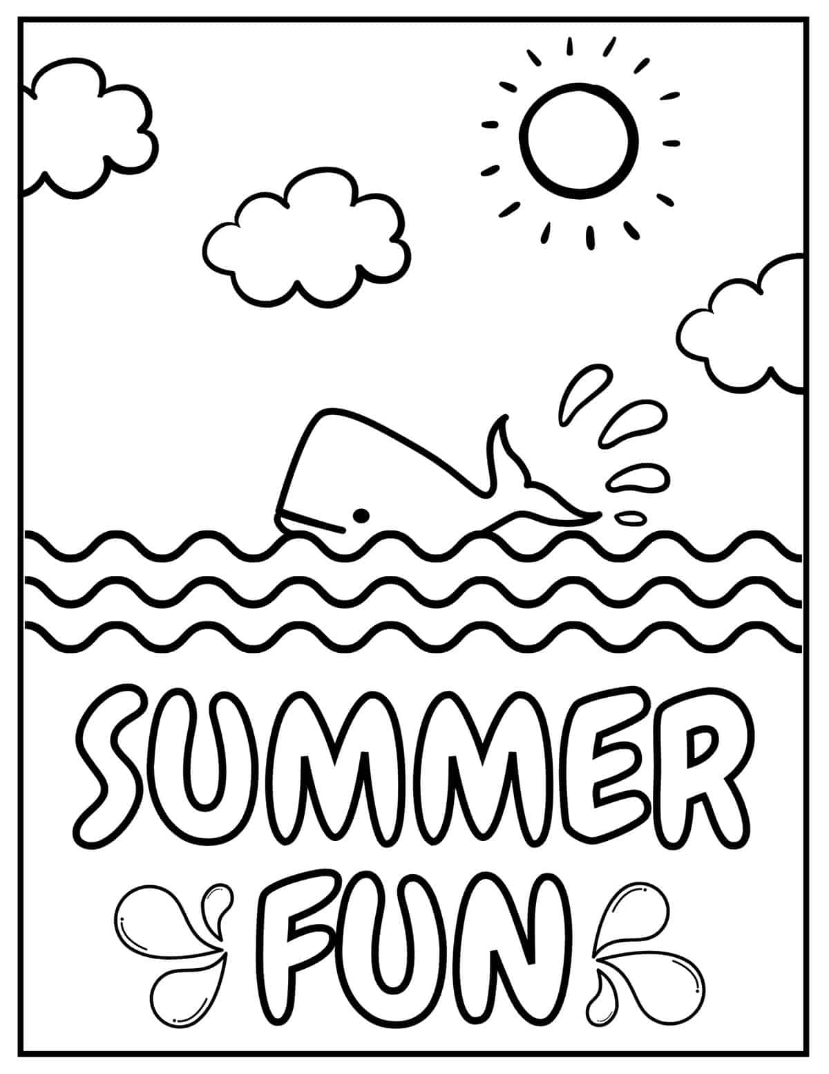 37 Dog Days of Summer Coloring Pages Printable 28