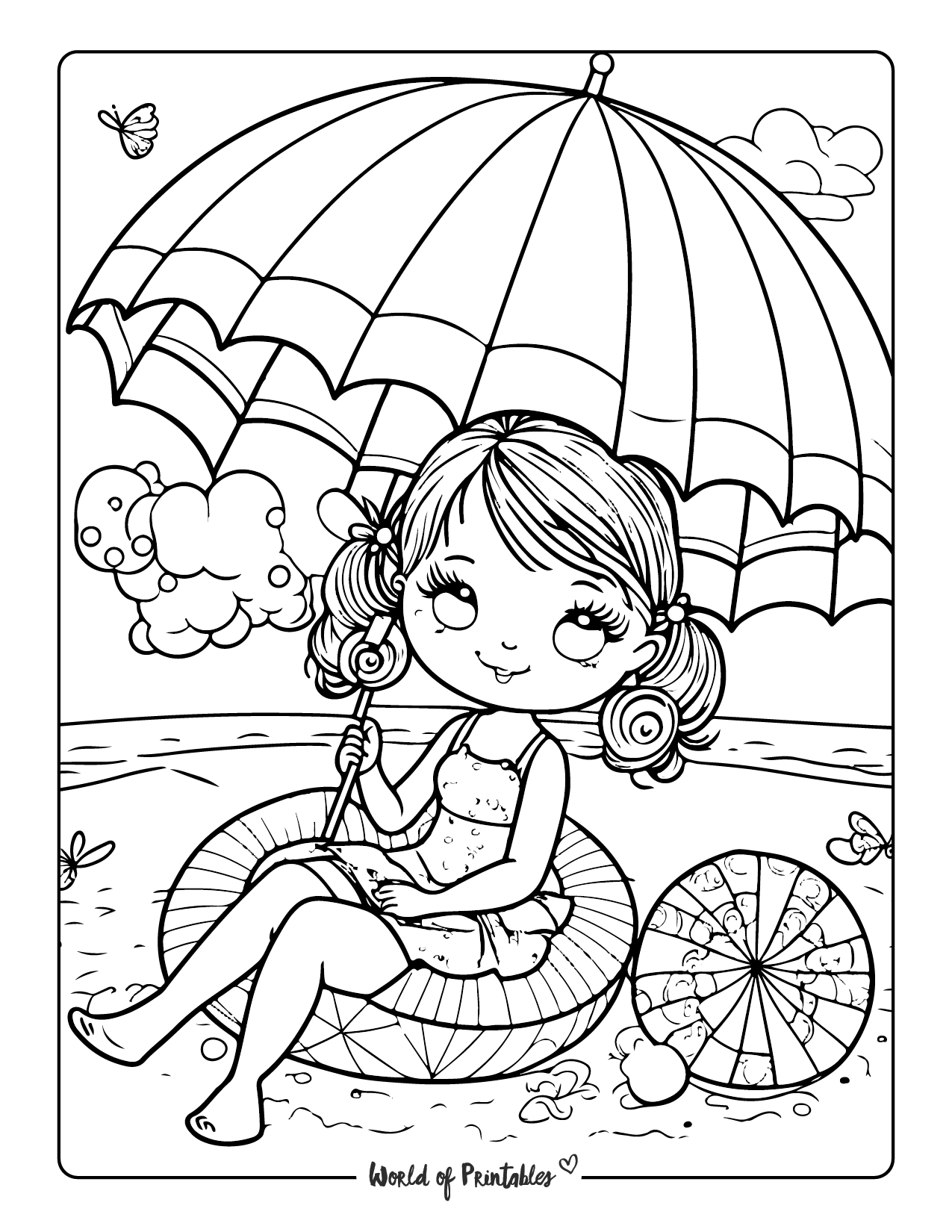 37 Dog Days of Summer Coloring Pages Printable 32