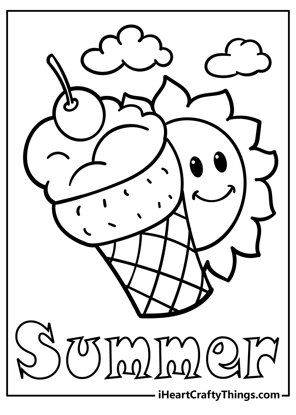 37 Dog Days of Summer Coloring Pages Printable 6