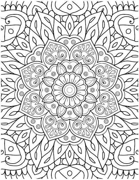 37 Easy Cute Mandala Coloring Pages Printable 11