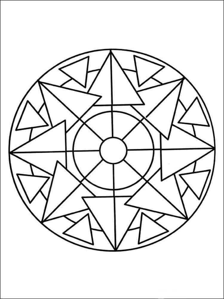 37 Easy Cute Mandala Coloring Pages Printable 23