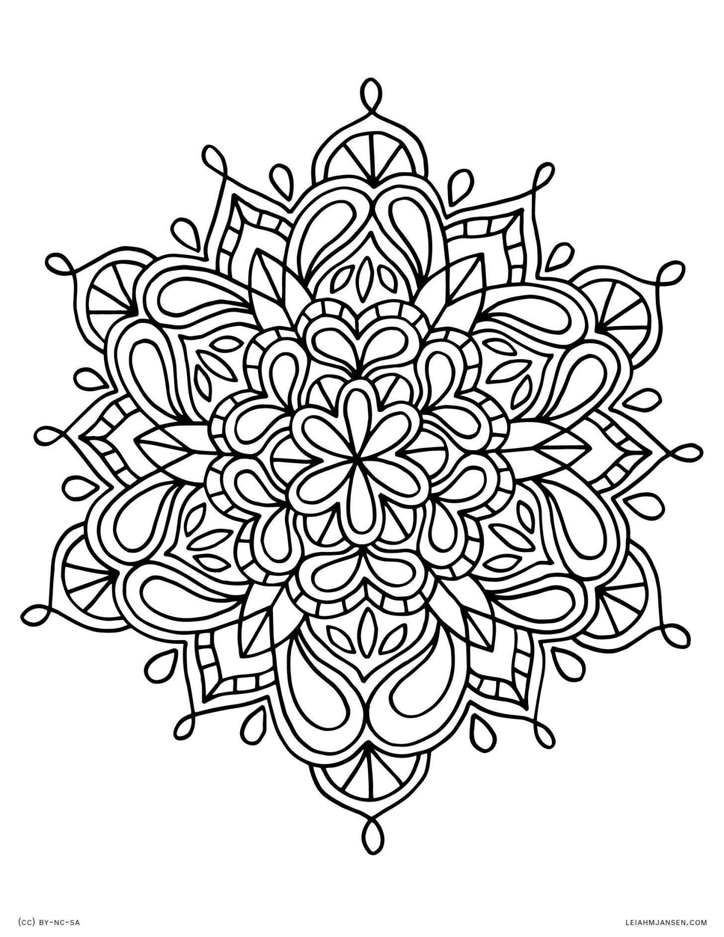 37 Easy Cute Mandala Coloring Pages Printable 26