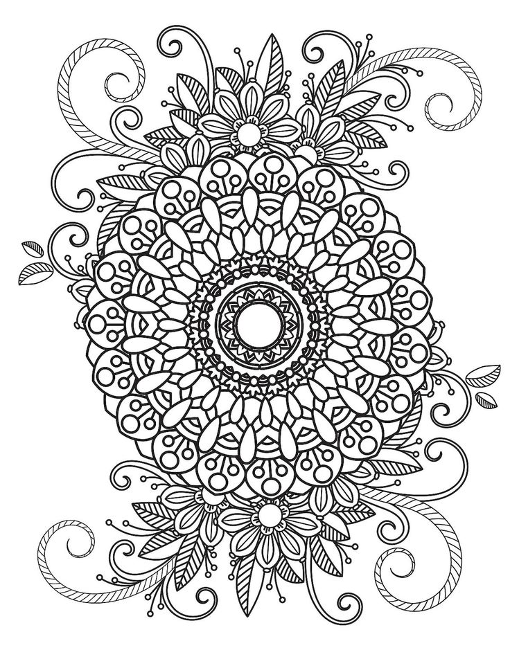 easy cute mandala coloring pages printable jpg