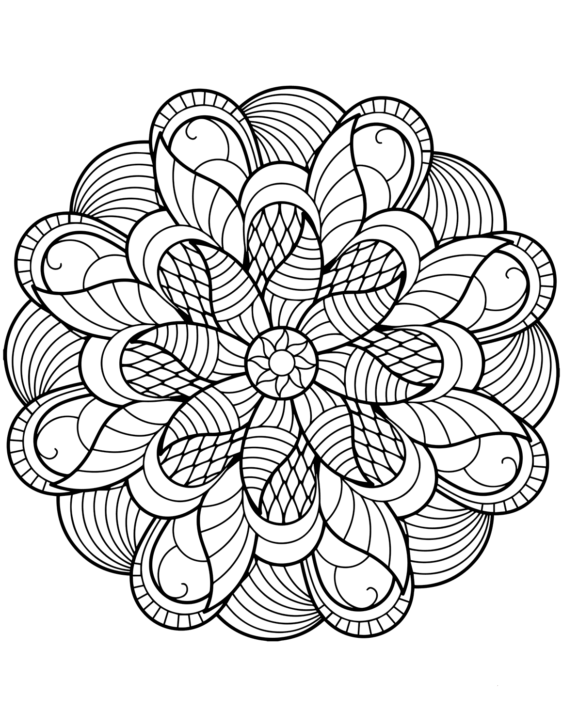 37 Easy Cute Mandala Coloring Pages Printable 31