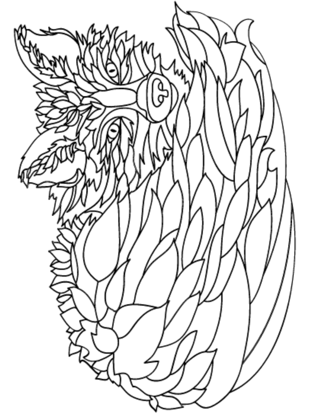 fox cute coloring pages printable jpg