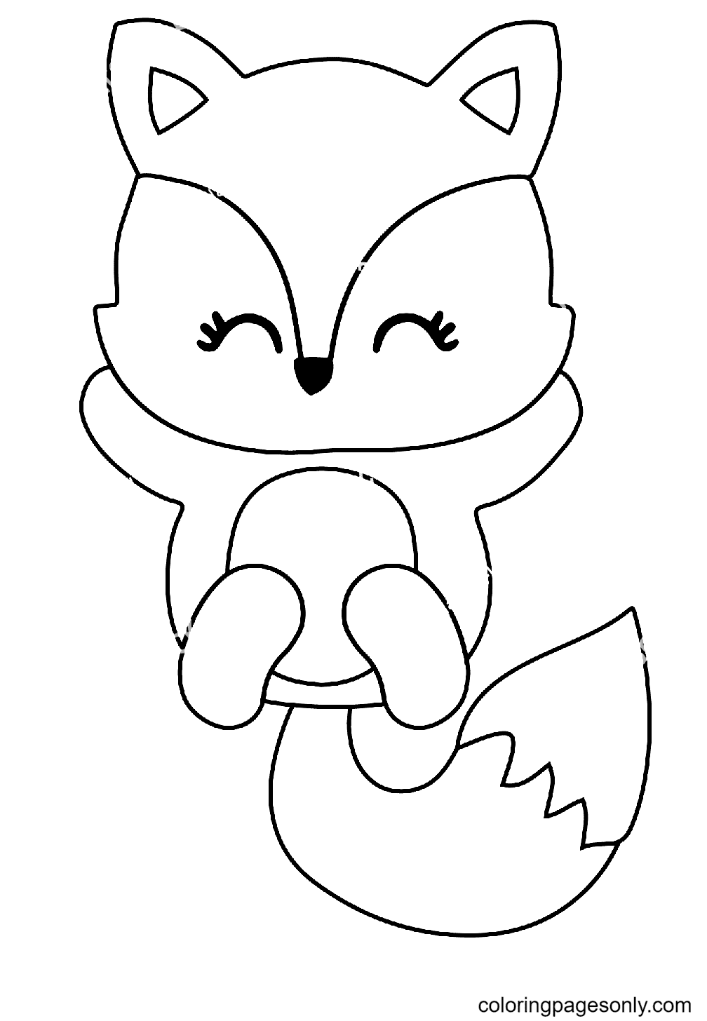 37 Fox Cute Coloring Pages Printable 29