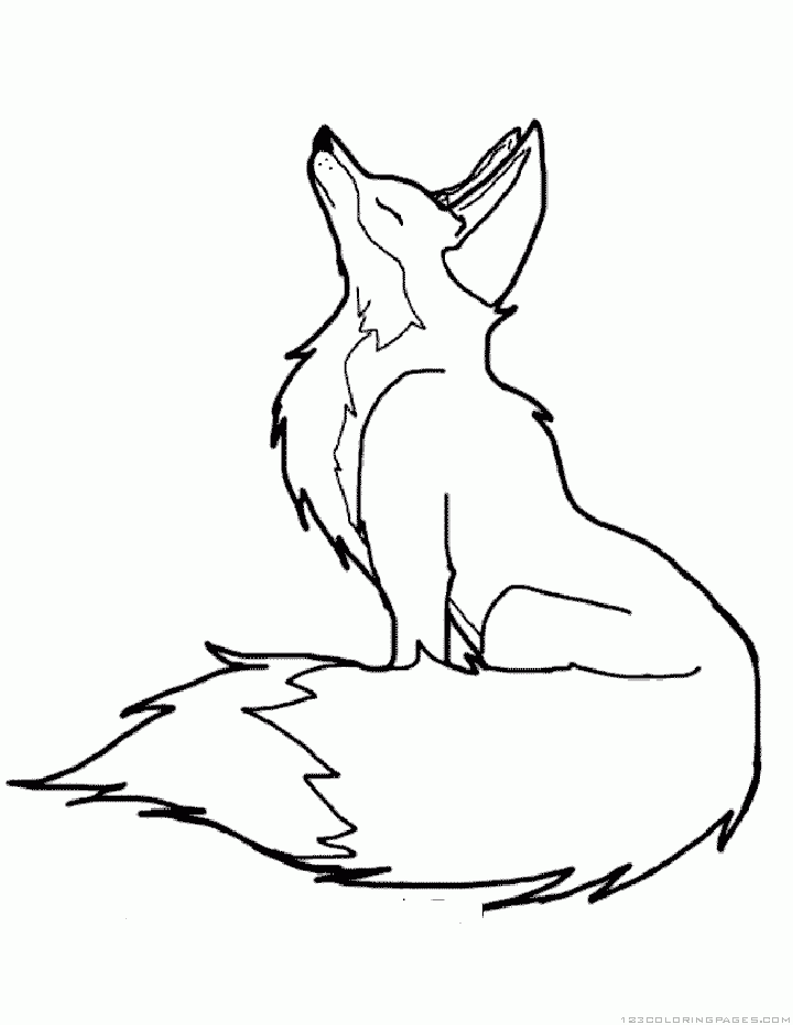 37 Fox Cute Coloring Pages Printable 4