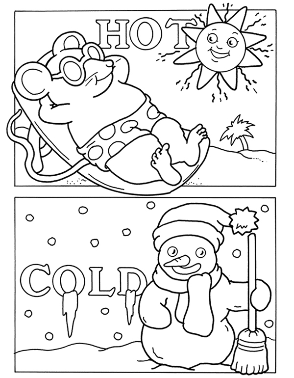 hot and cold coloring pages printable jpg