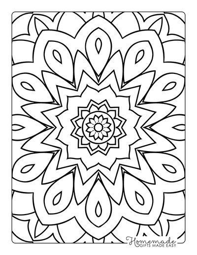 38 Easy Mandala Coloring Pages to Print Printable 11