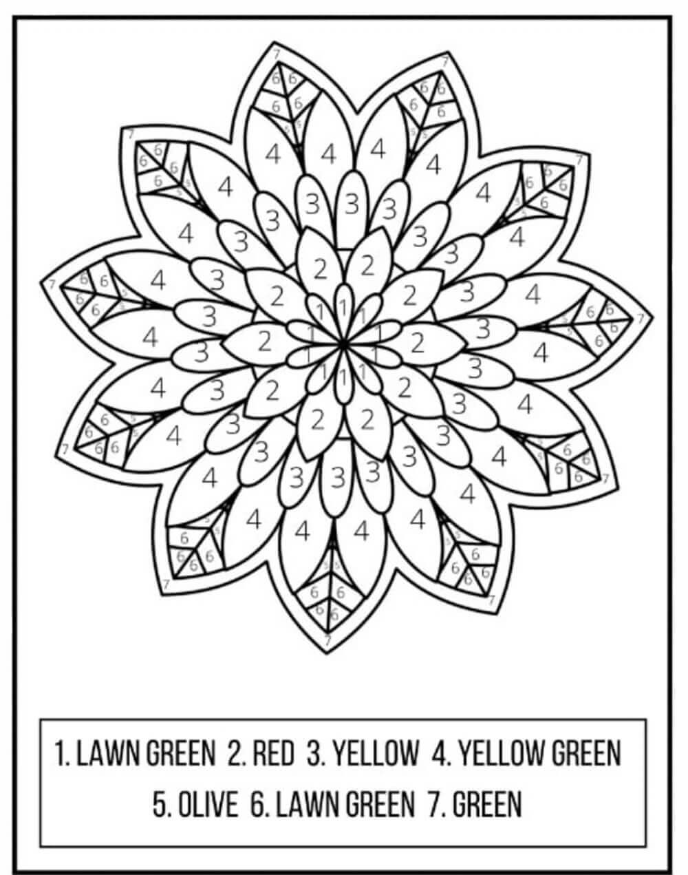 38 Easy Mandala Coloring Pages to Print Printable 16