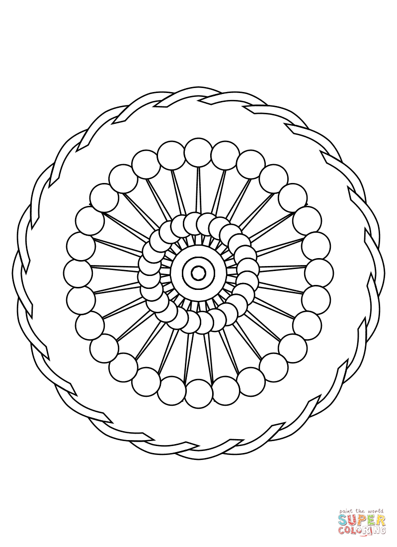 easy mandala coloring pages to print printable jpg