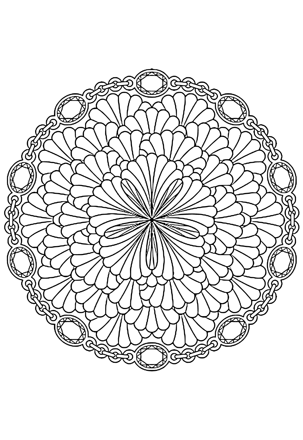 38 Easy Mandala Coloring Pages to Print Printable 22