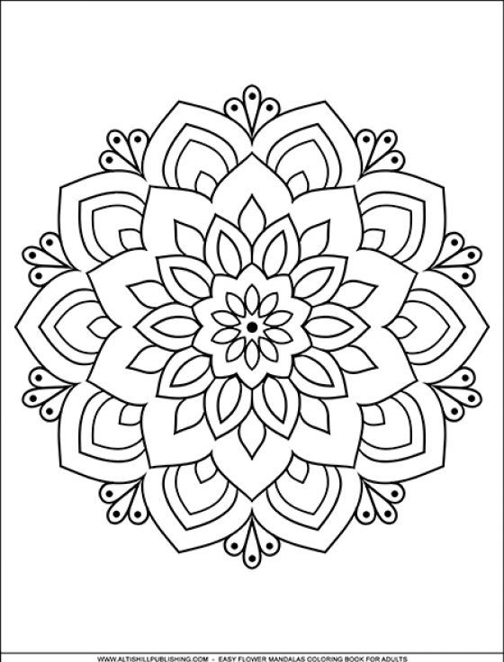 38 Easy Mandala Coloring Pages to Print Printable 28