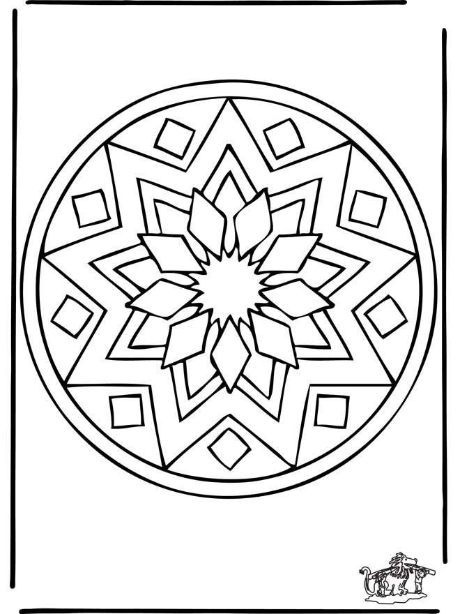 38 Easy Mandala Coloring Pages to Print Printable 31