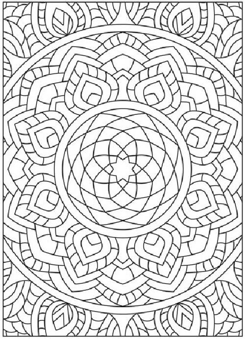 easy mandala coloring pages to print printable jpg