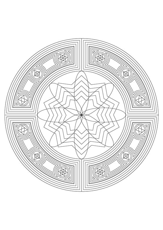 easy mandala coloring pages to print printable jpg