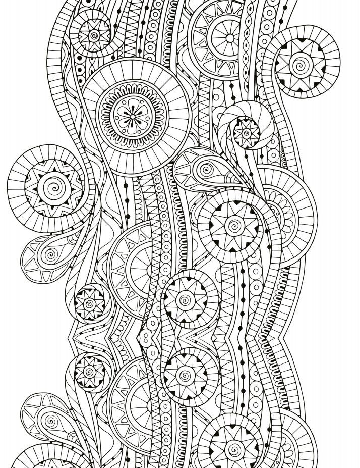 132+ Beautiful Complex Abstract Coloring Pages Printable