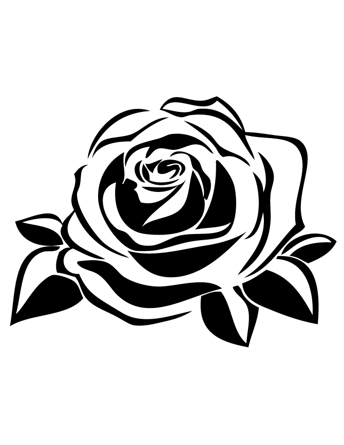 74+ Delightful Detailed Rose Coloring Pages Printable