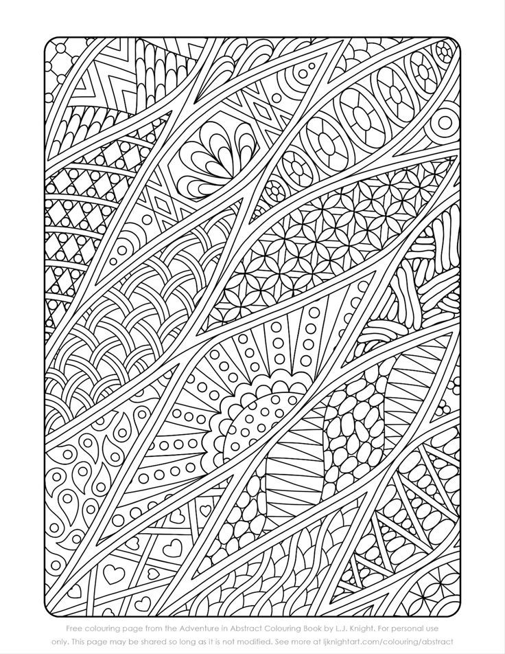 144+ Festive Complex Abstract Coloring Pages Printable