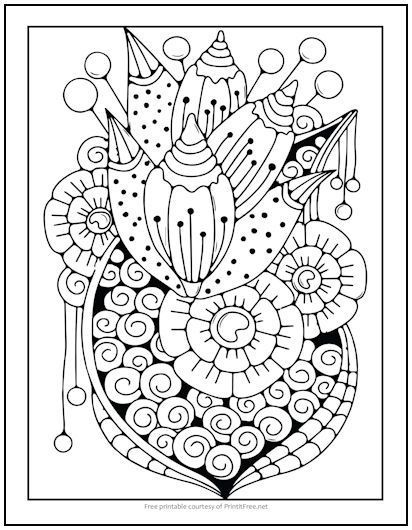 78+ Joyful Complex Abstract Coloring Pages Printable