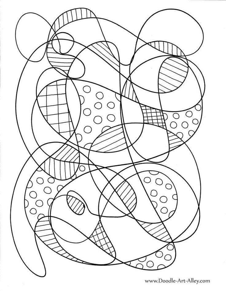 199+ Beautiful Complex Abstract Coloring Pages Printable