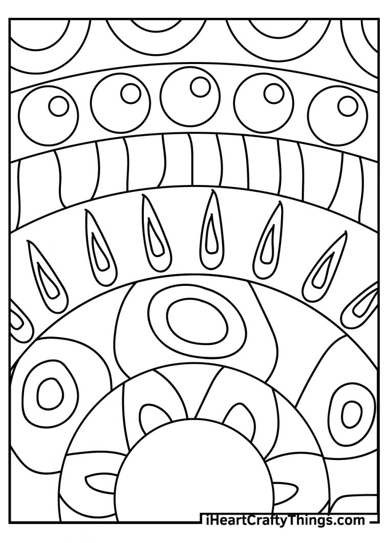 114+ Joyous Complex Abstract Coloring Pages Printable