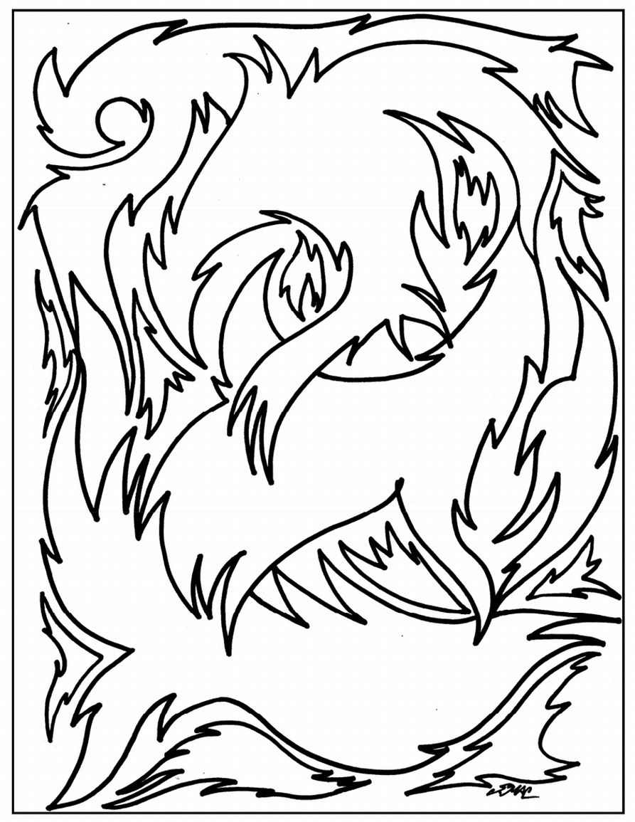 183+ Joyful Complex Abstract Coloring Pages Printable