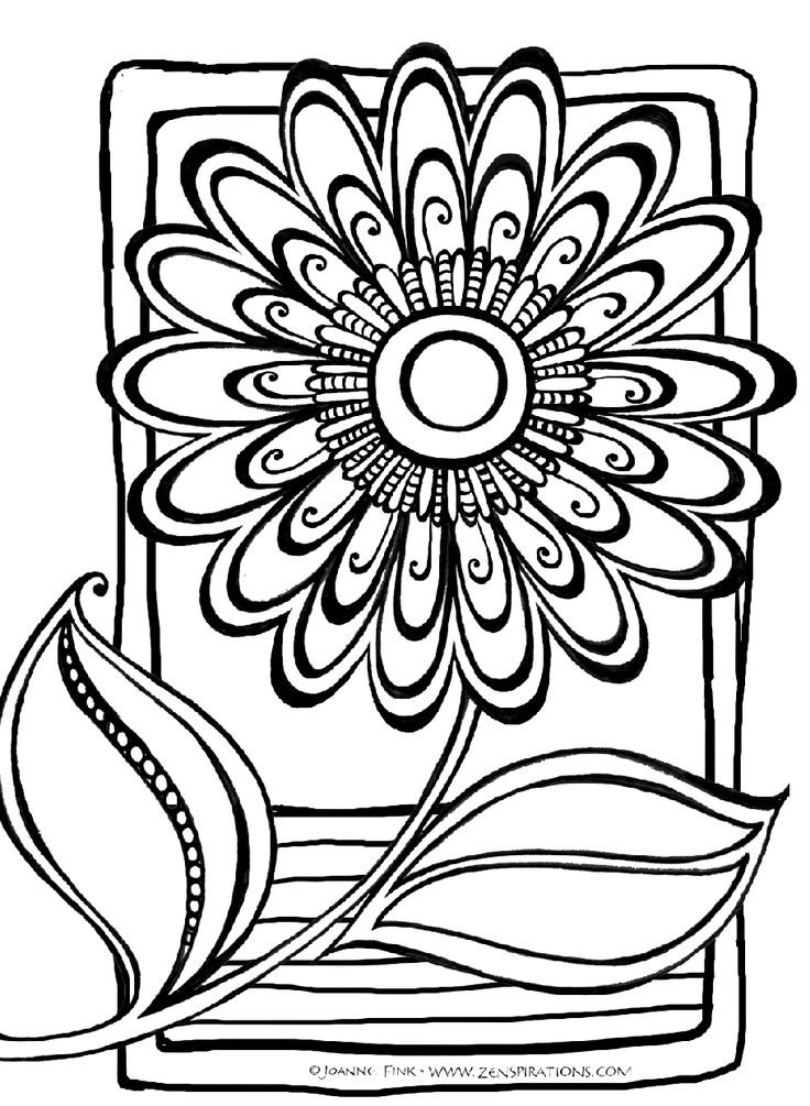 52+ Cute Complex Abstract Coloring Pages Printable