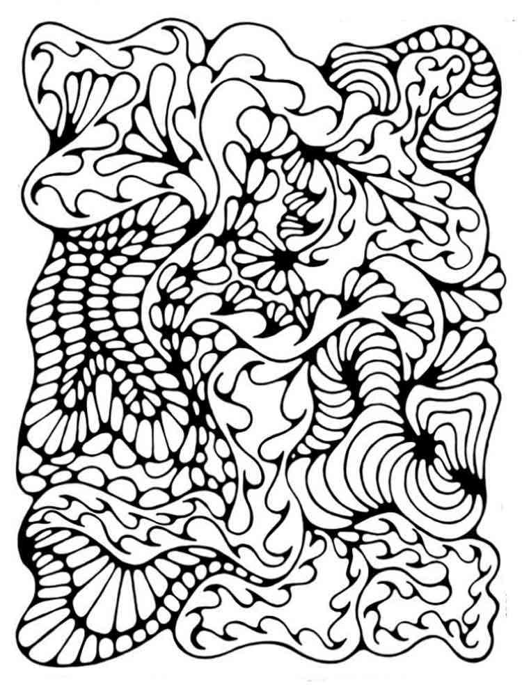 121+ Enchanting Abstract Adult Coloring Pages Printable