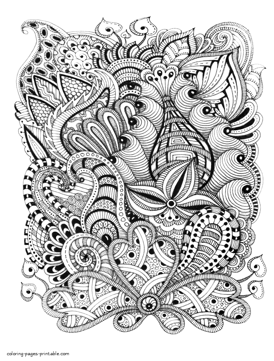 76+ Fun Abstract Adult Coloring Pages Printable