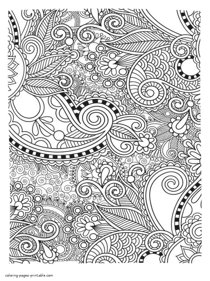 47+ Beautiful Abstract Adult Coloring Pages Printable