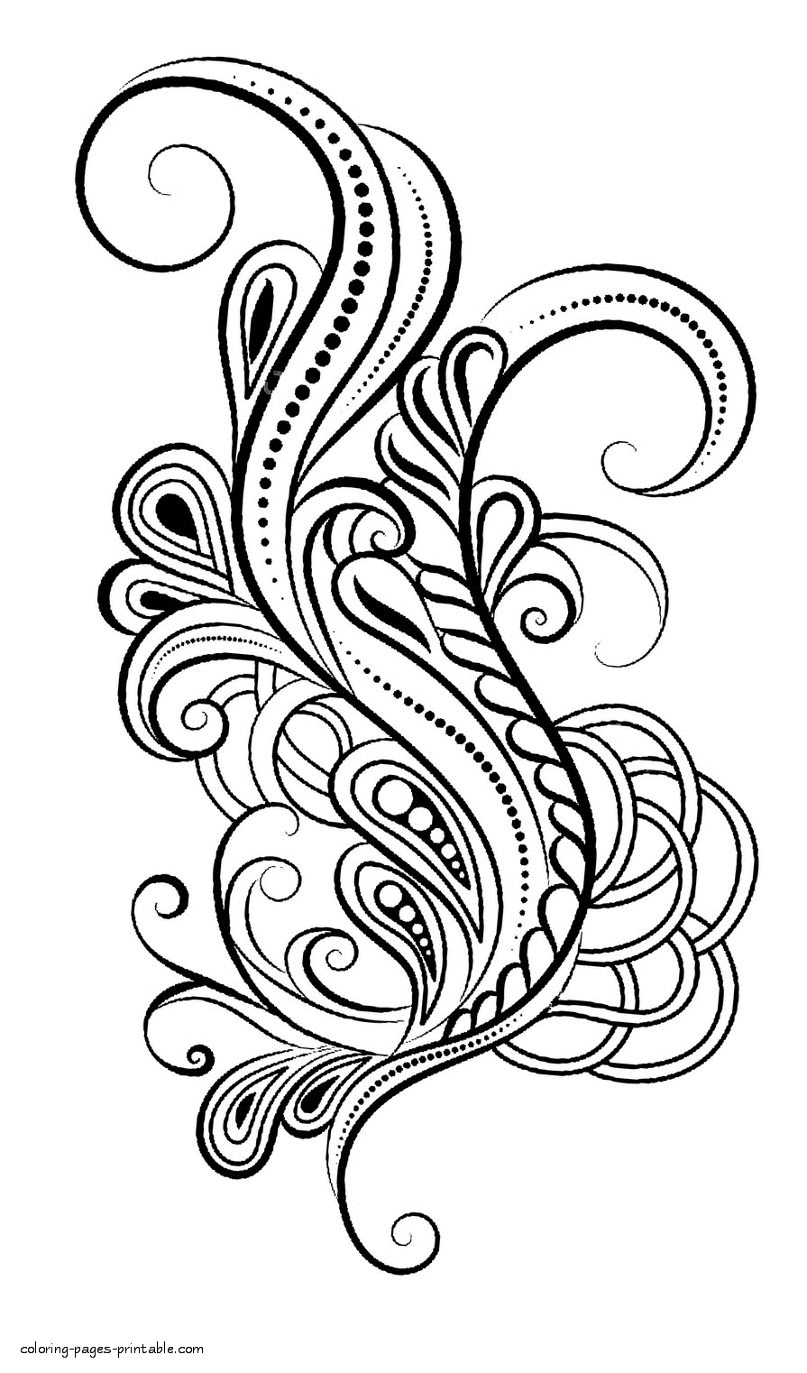 111+ Magical Abstract Adult Coloring Pages Printable