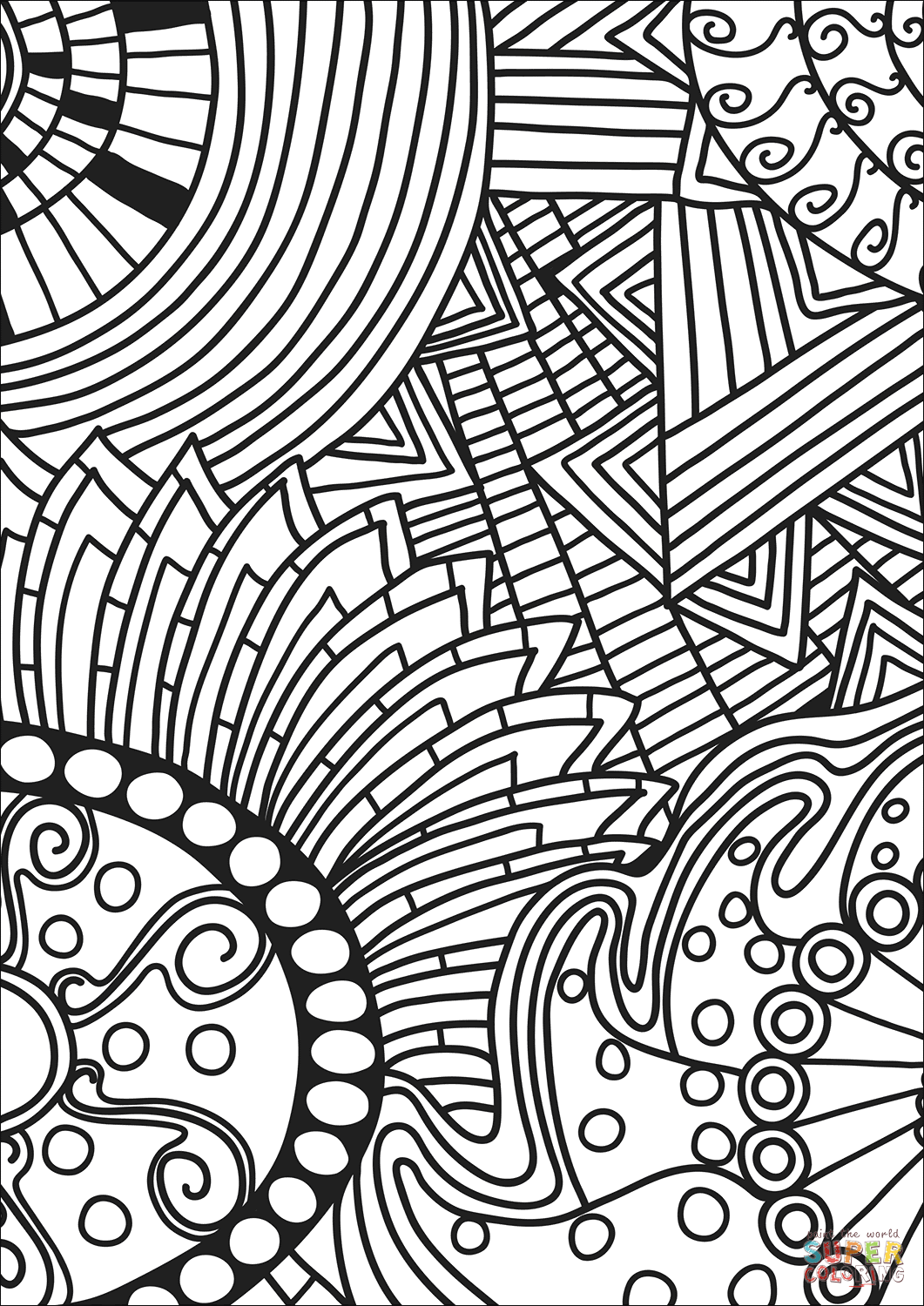 abstract doodle coloring page png jpg