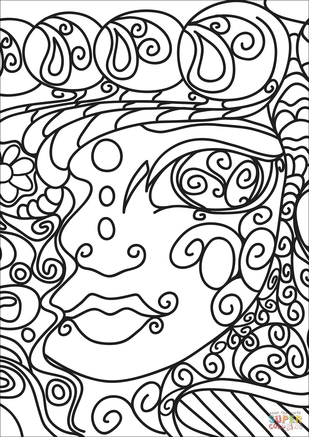 abstract doodle coloring page png jpg