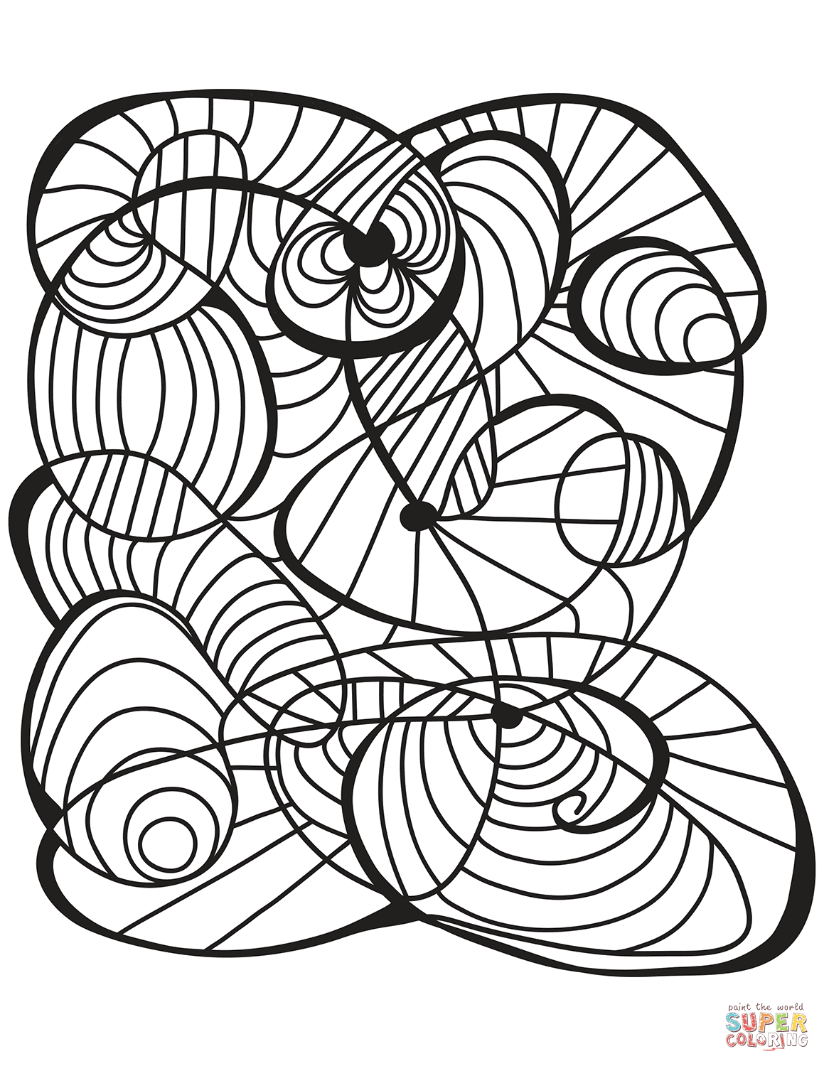 abstract doodle coloring page png jpg