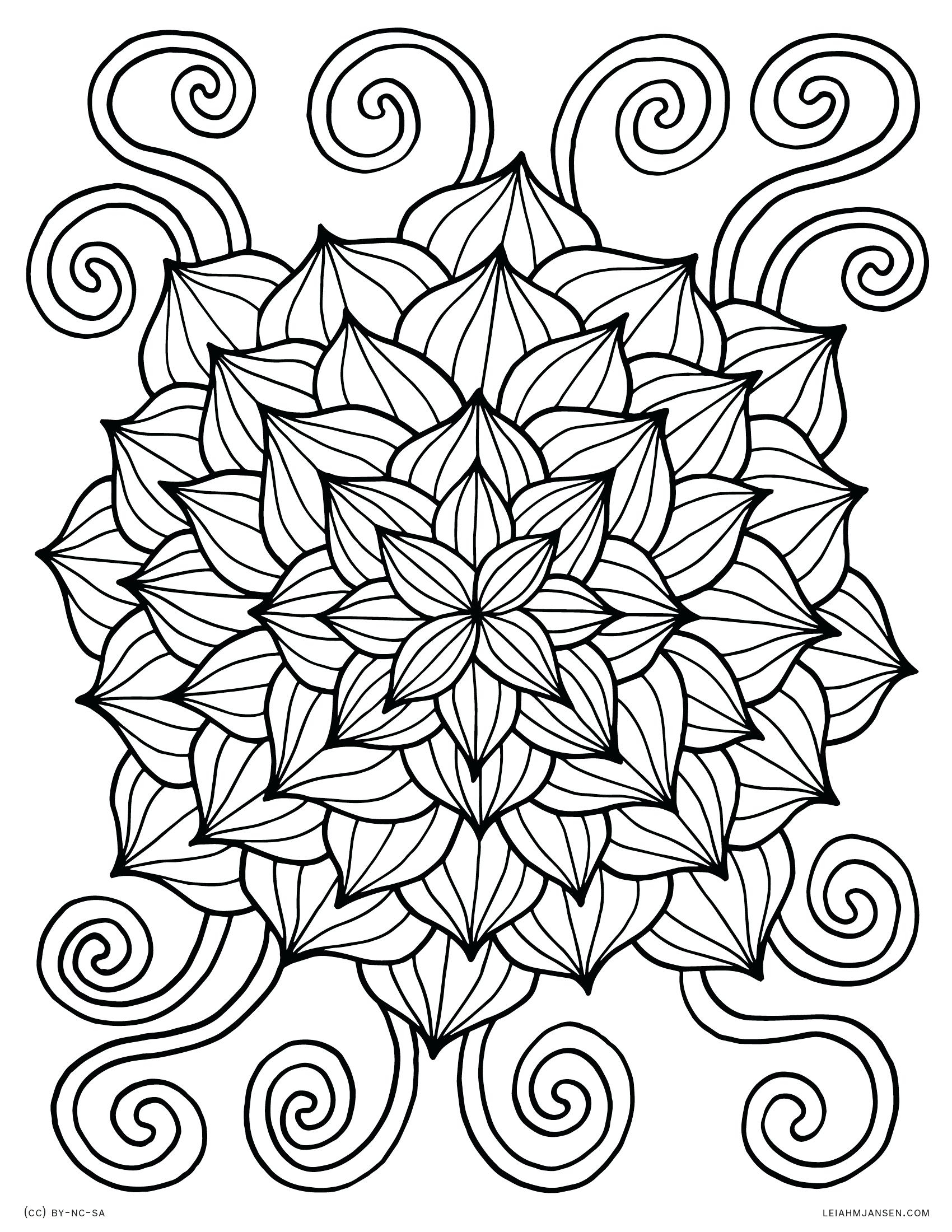 199+ Magical Complex Abstract Coloring Pages Printable