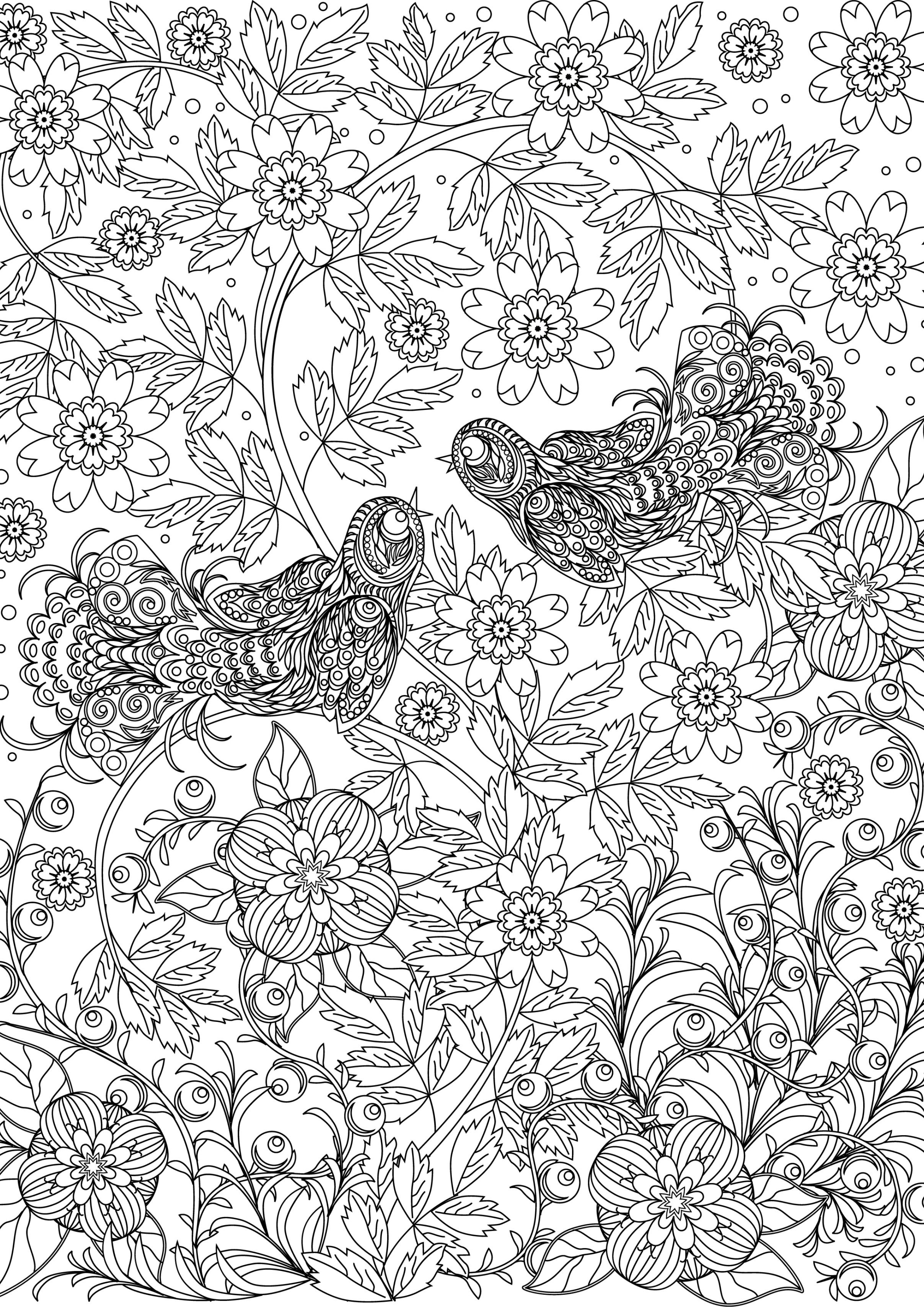 32+ Inspiring Highly Detailed Coloring Pages Printable