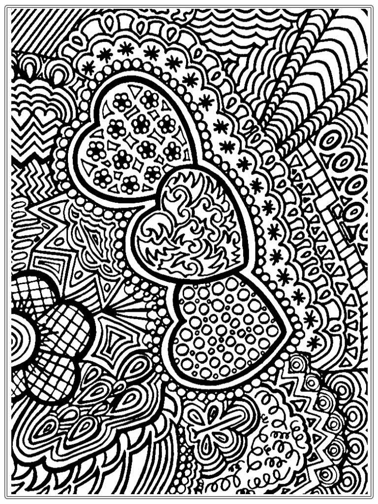 119+ Joyful Abstract Adult Coloring Pages Printable