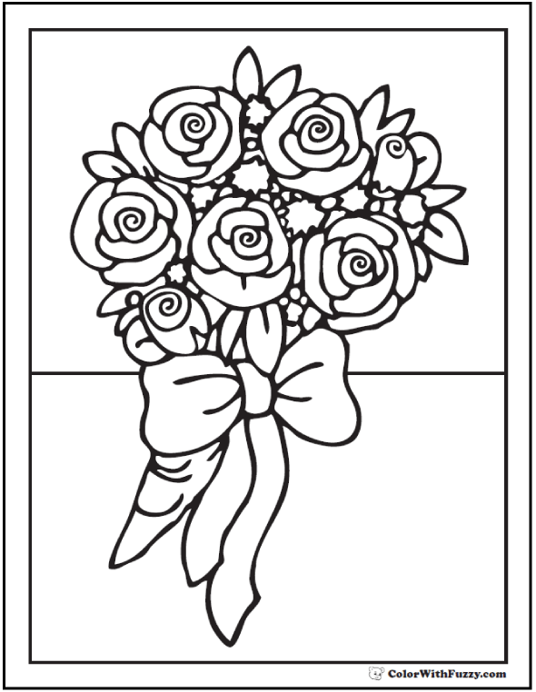 184+ Adorable Detailed Rose Coloring Pages Printable